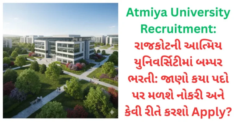 Atmiya University Recruitment
