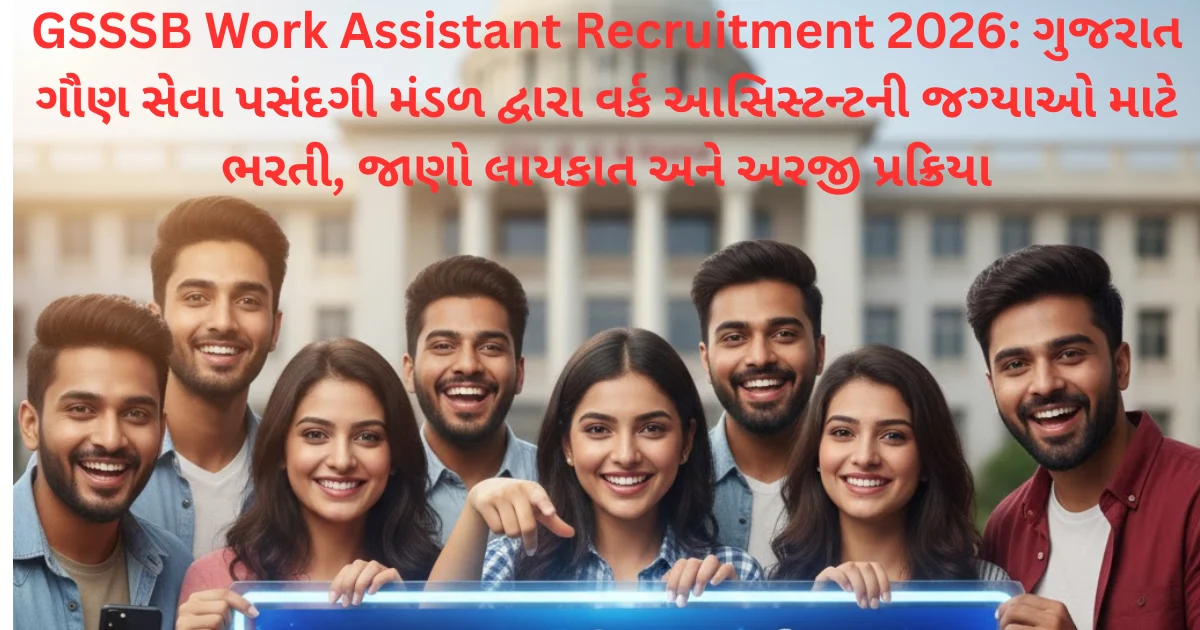 GSSSB Work Assistant Recruitment 2026