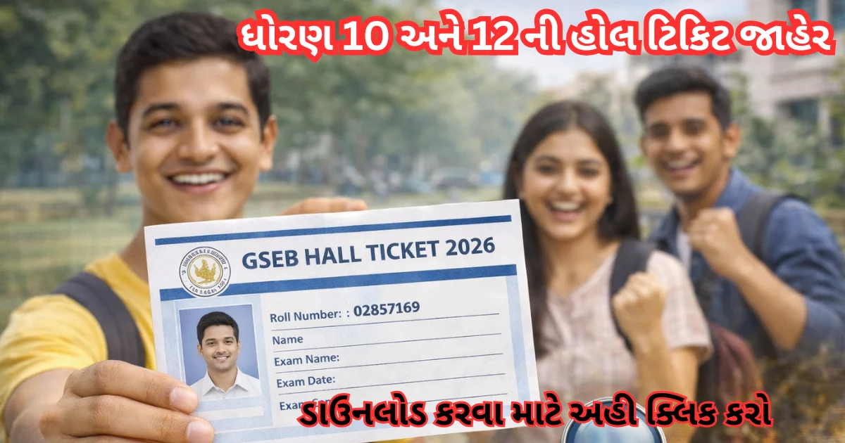 GSEB Hall Ticket 2026