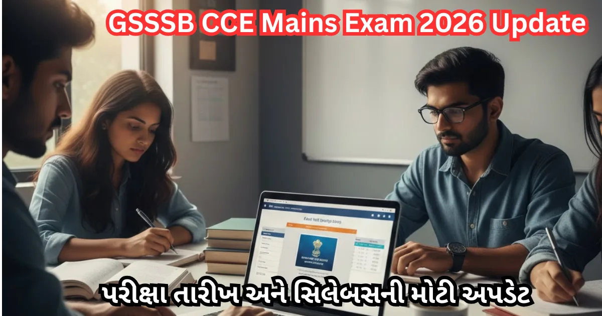GSSSB CCE Mains Exam 2026 Update