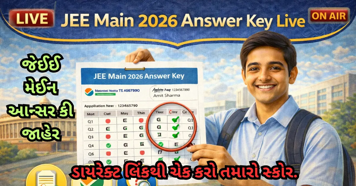 JEE Main 2026 Answer Key Live