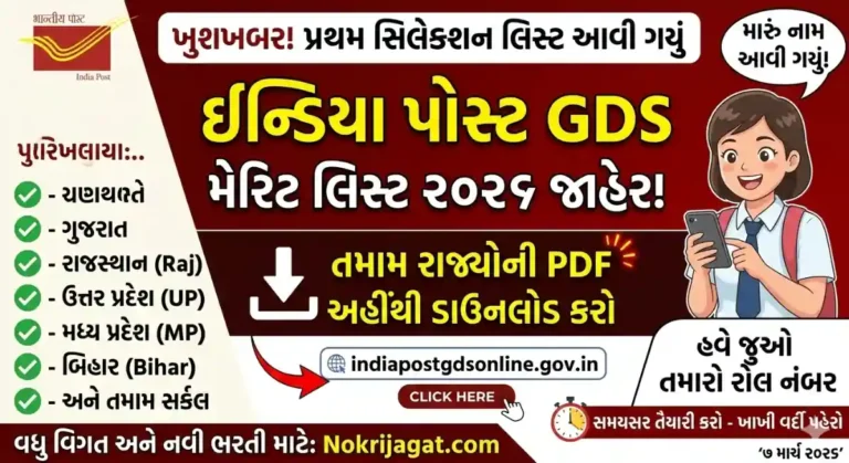 India Post GDS Merit List 2026 PDF Download