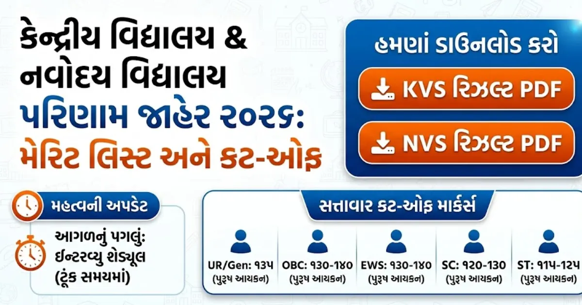 KVS NVS Result 2026