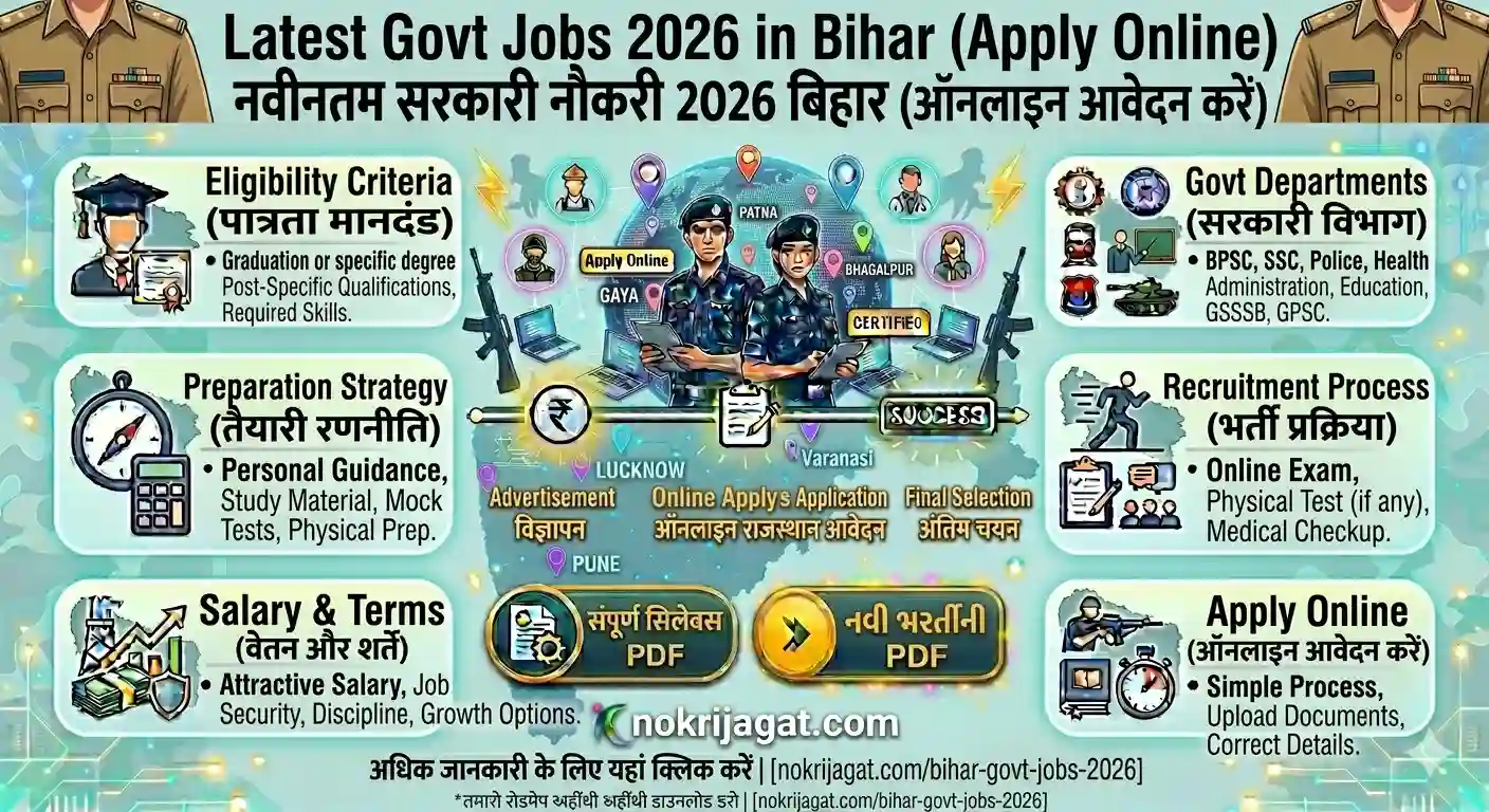 Latest Govt Jobs 2026 in Bihar Apply Online