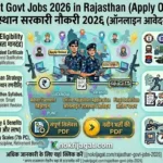 Latest Govt Jobs 2026 in Rajasthan Apply Online – Vacancy, Salary, Eligibility