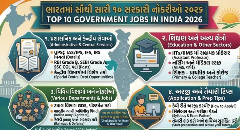 Top 10 Government Jobs in India 2026