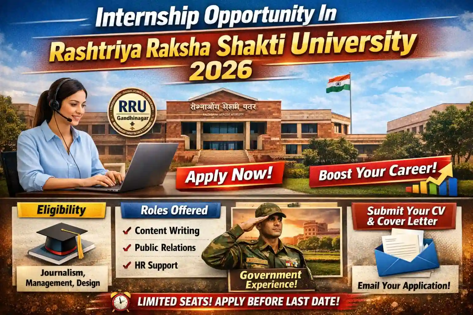 Internship Opportunity In Rashtriya Raksha University 2026